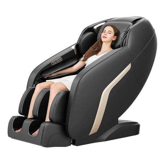 Heated Massage Chair Zero Gravity Full Body Massage Recliner SL Track 3D Shiatsu Massage Chair With Anion - Fukila