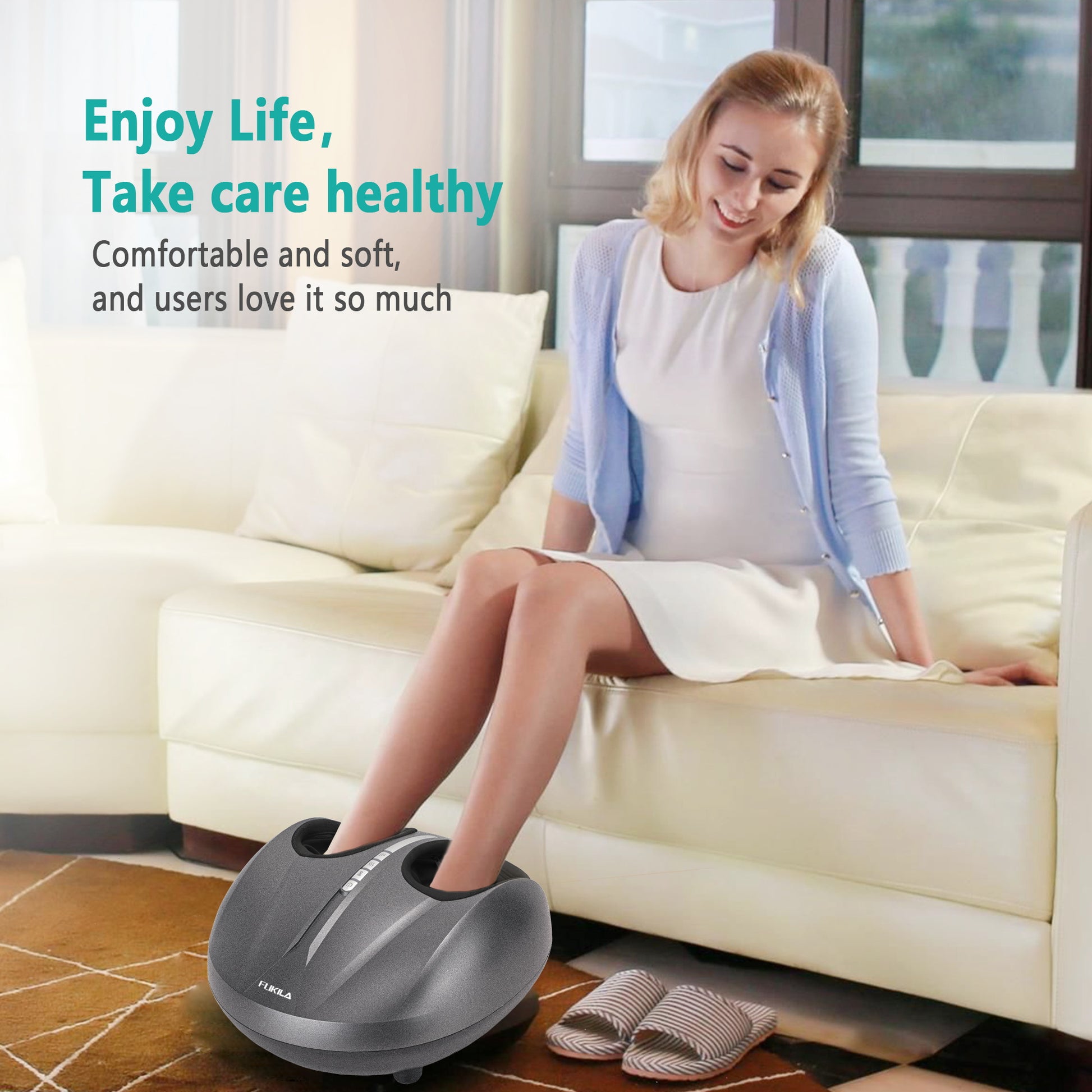 Nekteck Shiatsu Foot Massager Machine with Soothing Heat, Deep Kneading  Therapy, Air Compression, Relieve Foot Pain and Improve Blood Circulation,  Adjustable Intensity Relax for Home/Office Use 