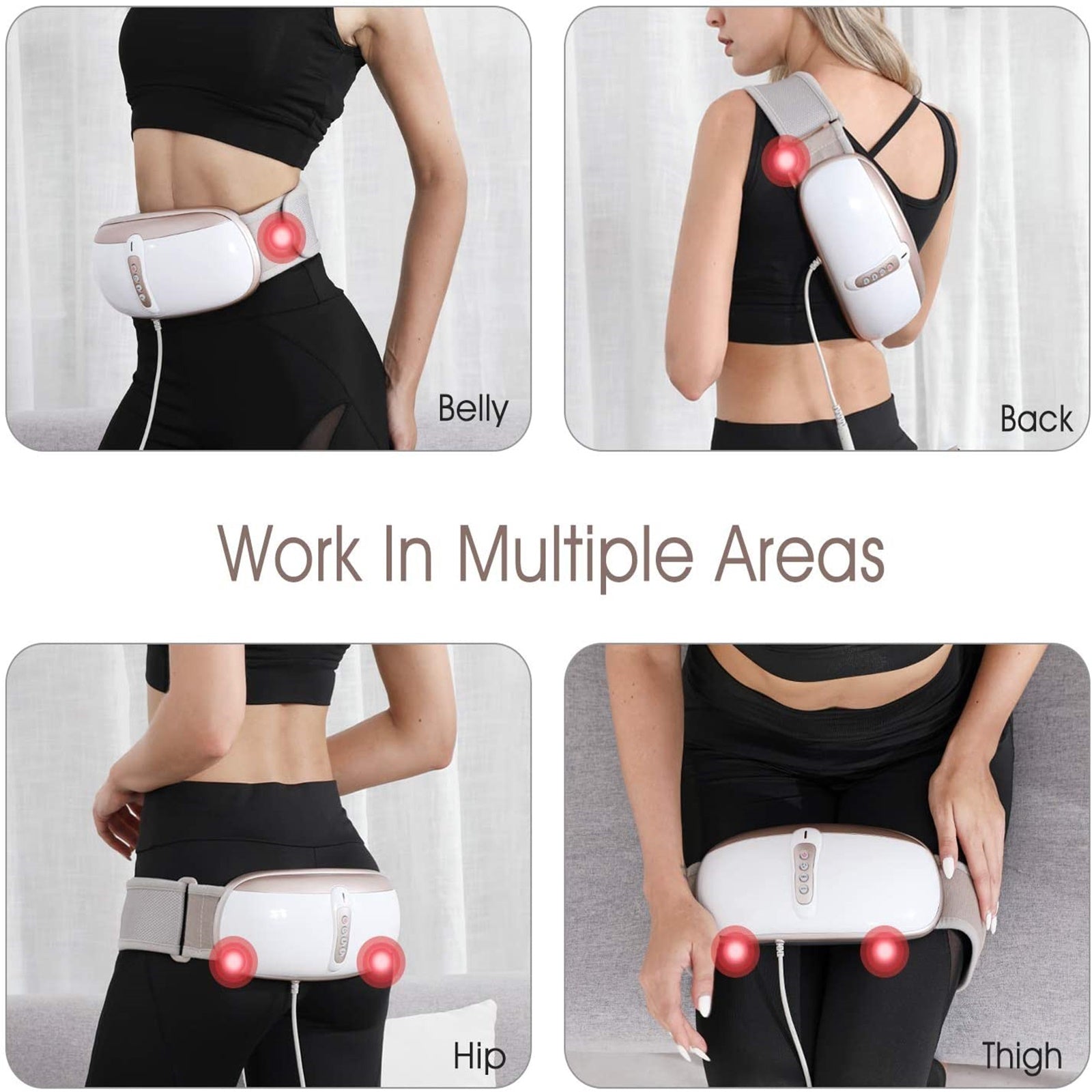 Vibrating Slimming Belt Fat Burner Belt With 4 Massage Modes & Heating OWAYS