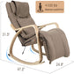 Lounge Shiatsu Massage Rocking Chair With Removable Cushion Cover OWAYS