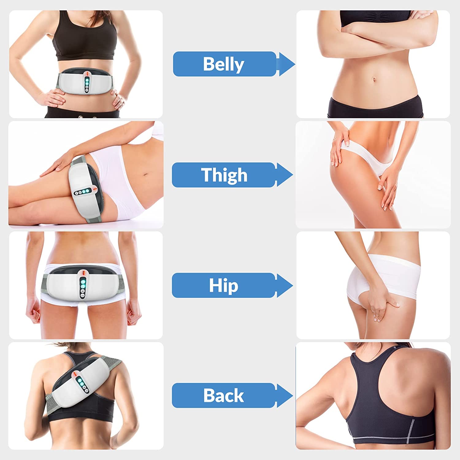 TIYA Slim Waist Belt Non-Tearable Tummy Trimmer Slimming Belt For