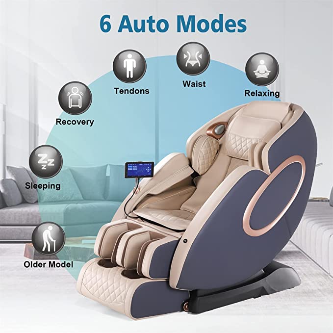 portable 4D massage chair with  auto modes - rilassa