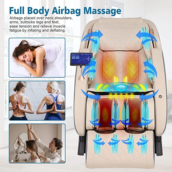 full body airbag massage chair thai stretch - rilassa