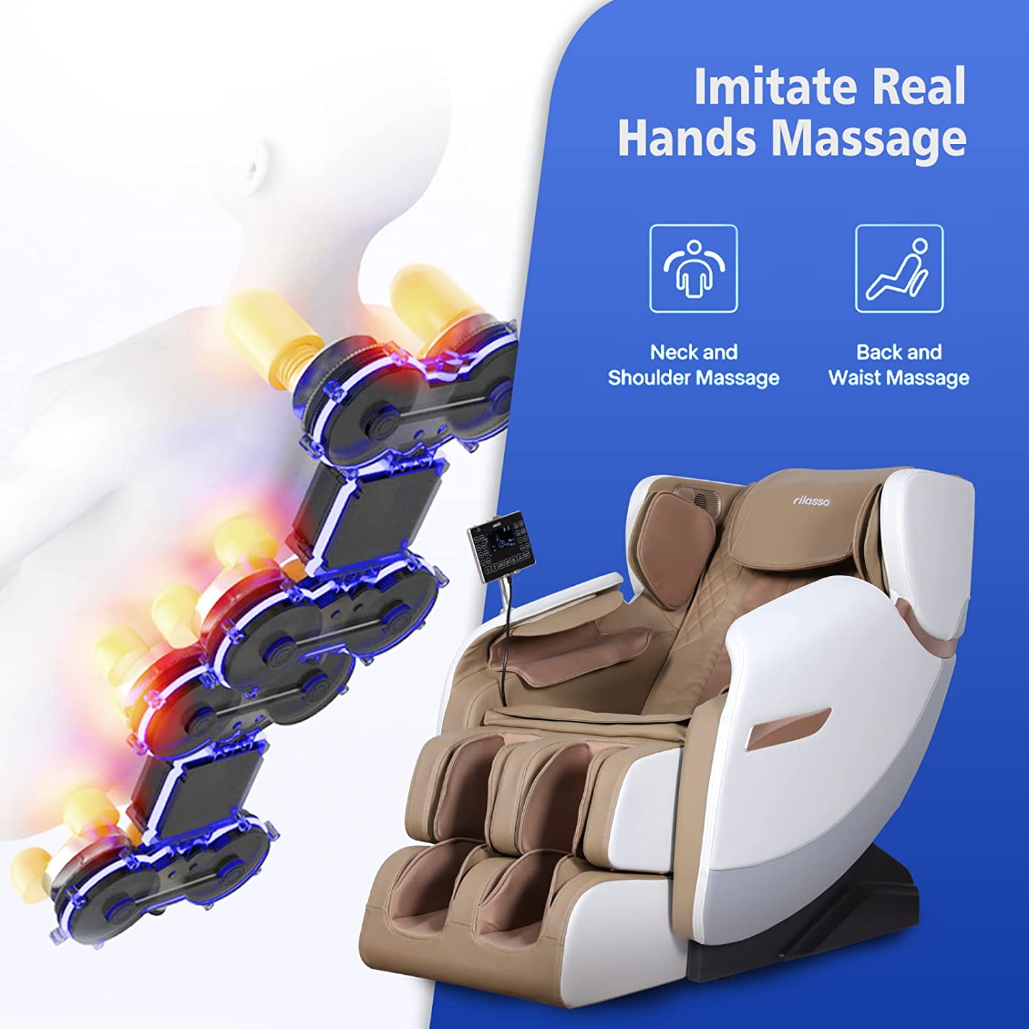 Massage chair discount with hand massage